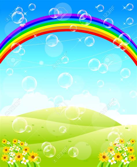 Rainbow Scenery Clipart Clipground