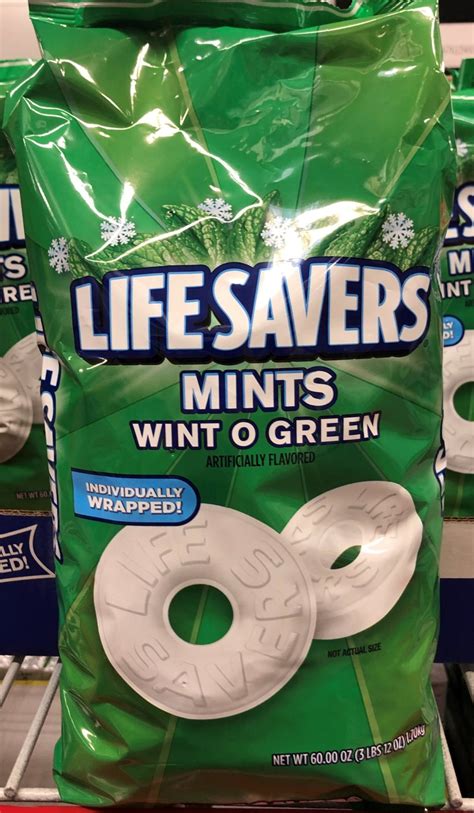 Lifesavers Mints Wint O Green Wintergreen 60 Ounce Bag Apprx 450