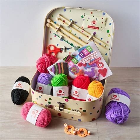 Kids Learn To Knit In A Suitcase Kit By Crafts4 Kids