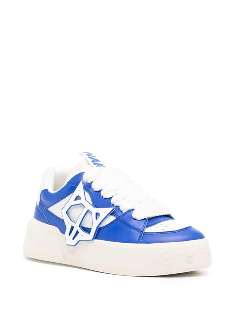 NAKED WOLFE Logo Patch Lace Up Sneakers Farfetch