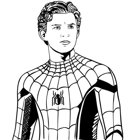 Dernière Dessin Coloriage Spiderman Far From Home  Random Spirit