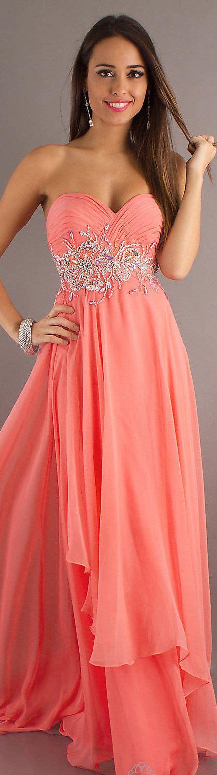 Formal Long Dress Coral Strapless Coral Long Dress Purple Homecoming