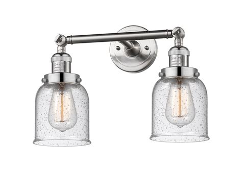 Bathroom Vanity 2 Light Fixtures With Brushed Satin Nickel Finish