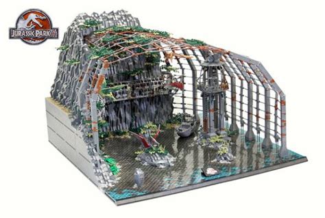 This Jurassic Park Lego Diorama Combines All Four Movies Into One Massive Display Lego