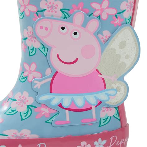 Peppa Pig Girls Rubber Wellington Boots Kids Character Rain Snow Shoes