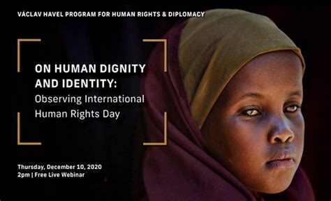 On Human Dignity And Identity Observing International Human Rights Day European And Eurasian