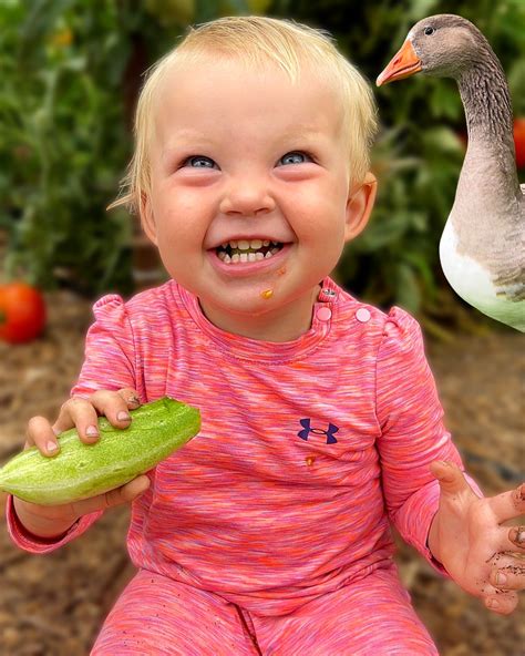Eating Juicy Garden Fresh Cucumbersand You Won’t Believe Who Shows Up To Steal Her Harvest At
