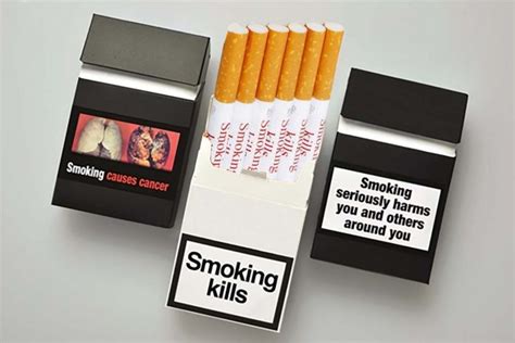 those who smoke cigarettes with individual public health warnings could reduce smoking