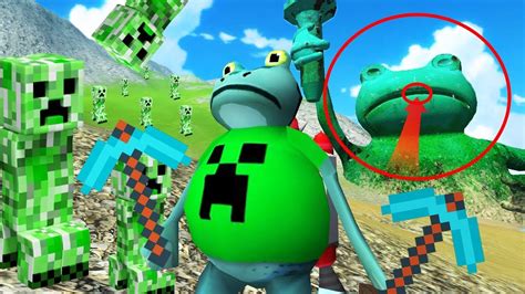 La Skin De La Rana Minecraft Y La Isla Misteriosa Amazing Frog Youtube