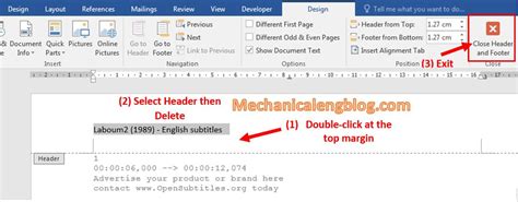 3 Ways To Remove All Header And Footer In Word Mechanicaleng Blog
