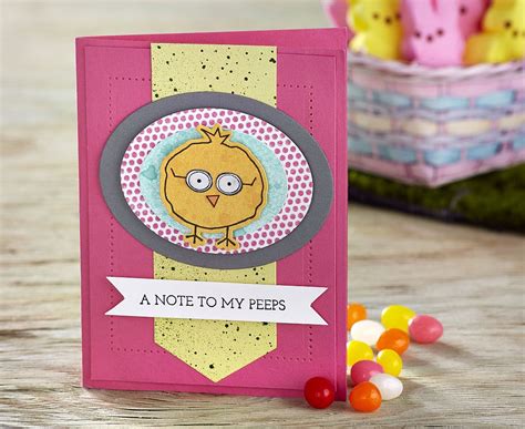 A Cute Easter Card To Send To Your Favorite Peeps Made By Fun Stampers