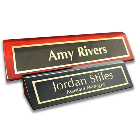 Personalized Desk Name Plate Custom Office Name Plates