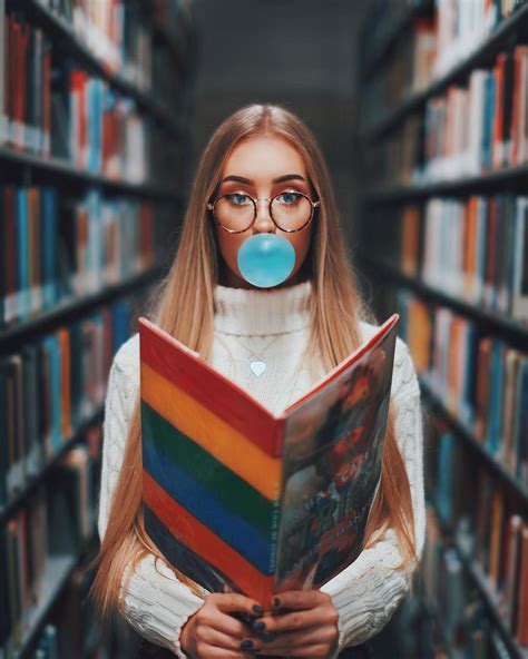 Simple Yet Stylish Ideas For Creative Library Portraits Portrait