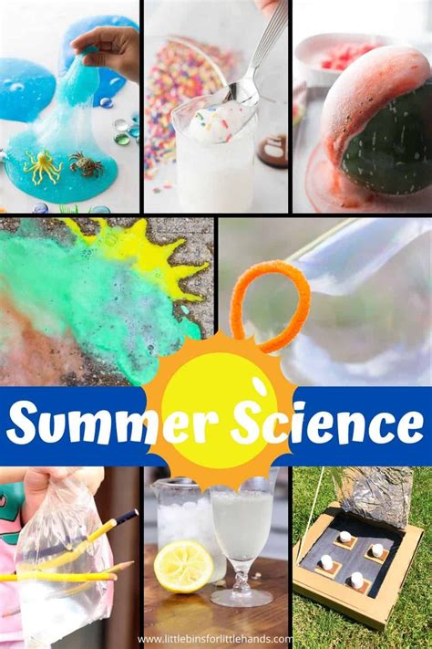 Hands On Science Experiments For Kids Summer Science Experiments
