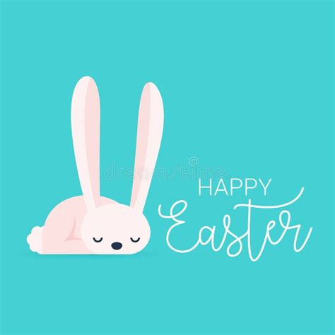 easter rabbit easter bunny vector illustration stock vector illustration of holiday happy
