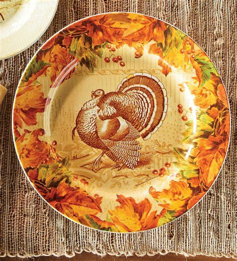 Ceramic Thanksgiving Dinner Plate Wind And Weather