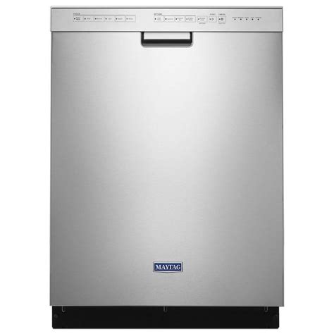 Maytag 50 Decibel Front Controls 24 In Built In Dishwasher With