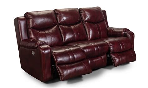 Infinite Motion Marvel Chianti Leather Power Reclining Sofa With Power