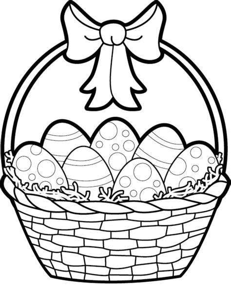 Kolorowanki Koszyk Wielkanocny Do Druku Dla Dzieci I Doros Ych