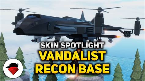 Vandalist Recon Base Skin Spotlight Tower Blitz Roblox Youtube