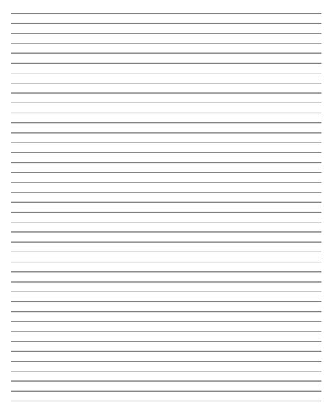Blank Lined Paper Template White Gold