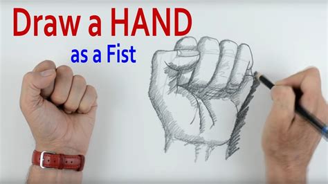How To Draw A Hand Part 3 Fist Youtube