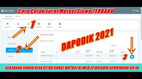 Cara Cetak Surat Mutasi Dapodik 2022 Delinewstv