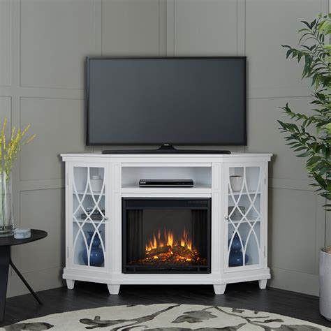 Real Flame Lynette Corner Tv Stand For Tvs Up To 60 Inches With