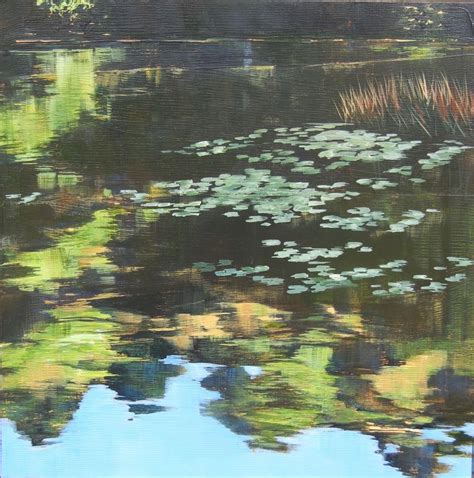 Lily Pond Reflection Lucy Weigle Contemporary Artworks