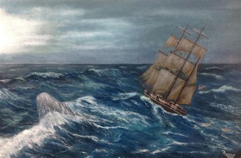 Chasing Moby Dick Painting By Bruno Angius Fine Art America