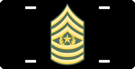 Us Army E 9 Command Sergeant Major License Plate
