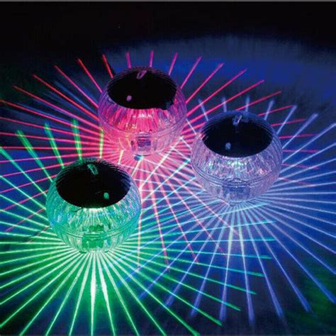 Solar Color Changing Led Floating Ball Lights Swiming