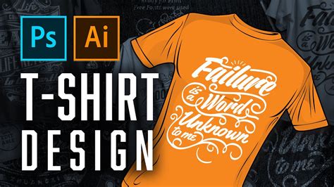 graphic t shirt design with adobe illustrator and photoshop for dtg printing youtube
