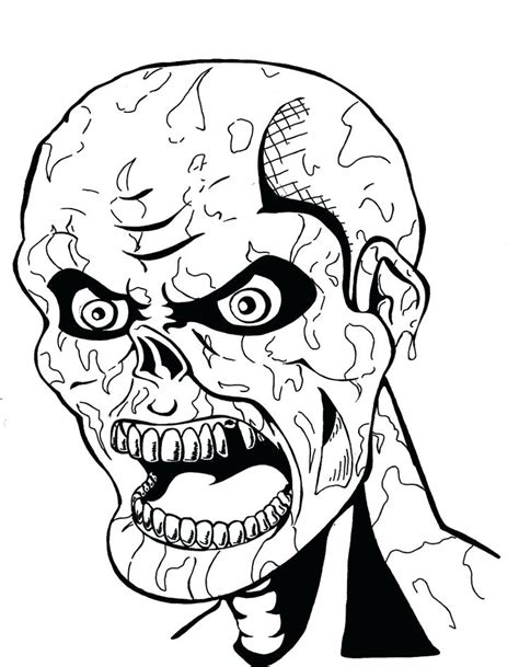 Coloring Pages Halloween Very Scary At Getdrawings Free Download