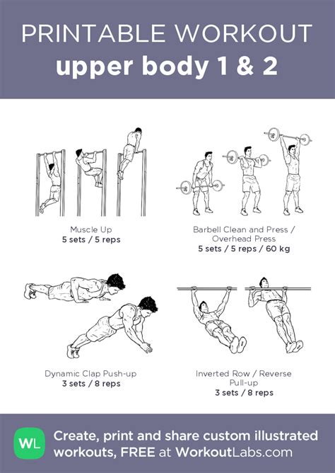 Upper Body 1 Workout Labs Energy Fitness Upper Body