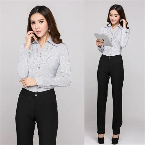 New Arrival 2015 Spring And Autumn Formal Ladies Pant Suits Women 2