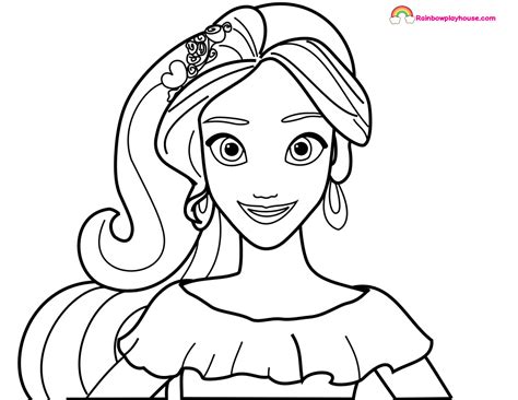 Elena Of Avalor Coloring Pages Coloring Home