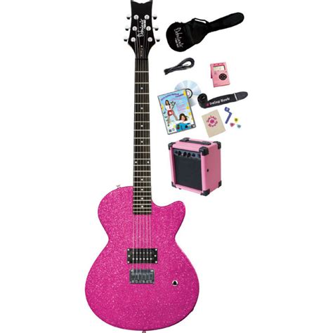 Disc Daisy Rock Debutante Rock Candy Electric Guitar Pack Pink