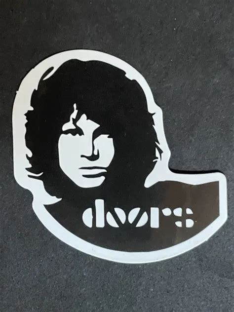 The Doors Jim Morrison Silhouette Sticker Iconic 60s Rock Band La