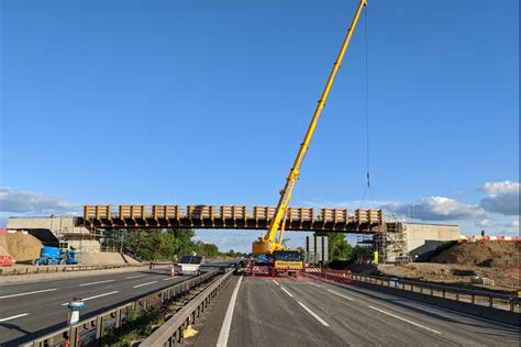 M4 Bridge Installed In 24 Hours In Smart Motorway Upgrade New Civil