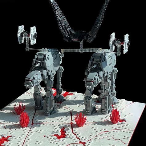 Lego Moc Battle Of Crait By Onecase Rebrickable Build With Lego
