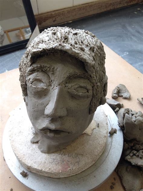 My Finished Clay Head Art Sculpture Statue