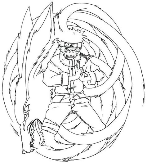 Naruto Tails Coloring Pages