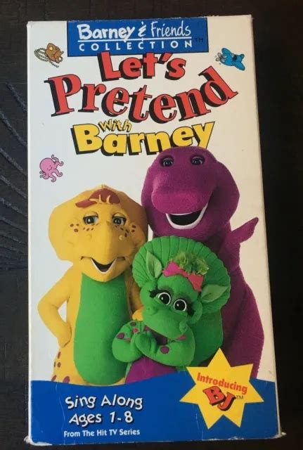 Barney Friends Collection Lets Pretend Vhs Video Tape Lyons Sing