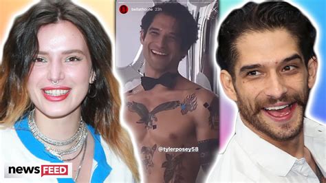 bella thorne films shirtless project with ex tyler posey youtube