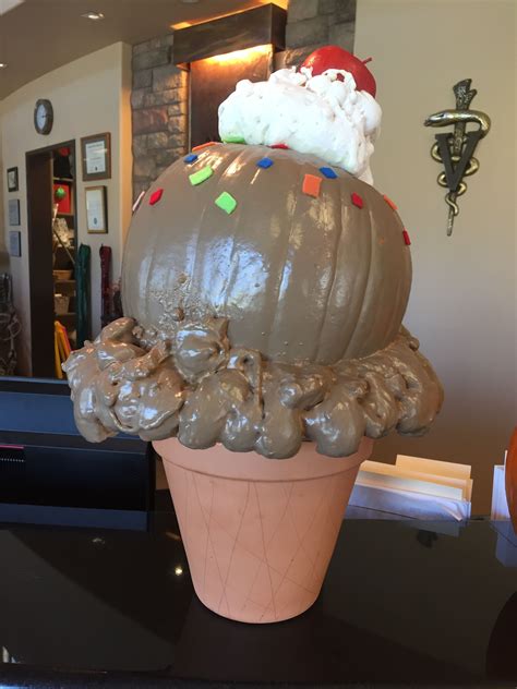 Ice Cream Pumpkin No Carve Decorating Pumpkin Decorating Contest