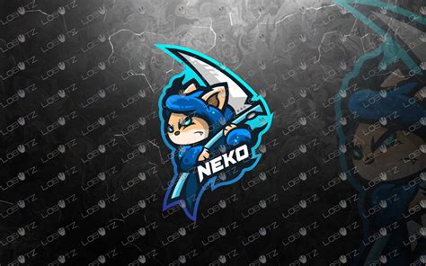 Cat Mascot Logo To Buy Online Neko Mascot Logo For Sale Reaper
