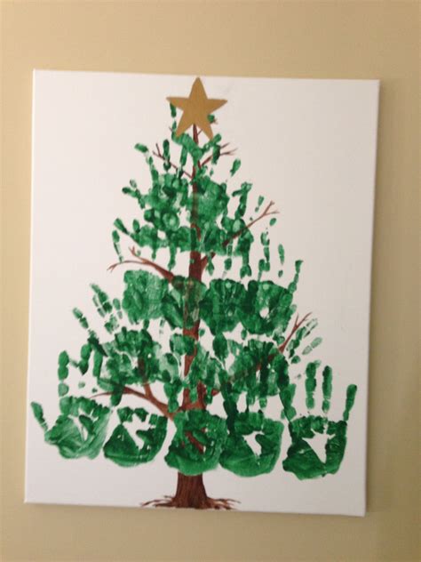 Handprint Christmas Tree Handprint Christmas Tree Hand Print Tree