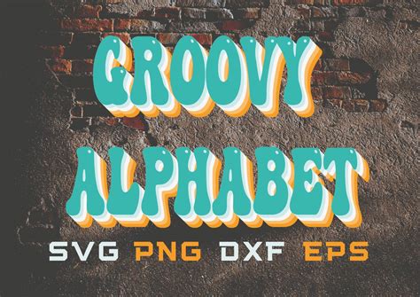 Excited To Share This Item From My Etsy Shop Groovy Font Svg Retro