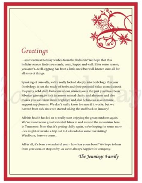 printable red flourishing snowflake letter template